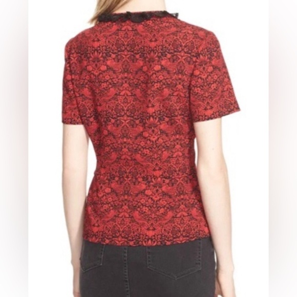 MARC BY MARC JACOBS Strawberry Thief Peplum Top - Picture 13 of 14